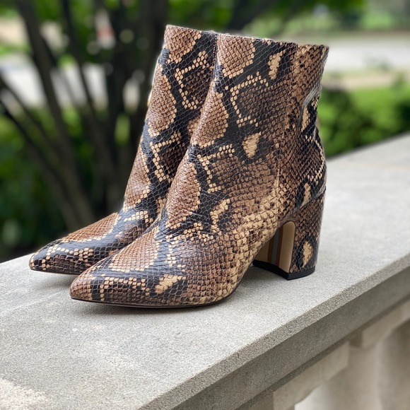 sam edelman snakeskin booties
